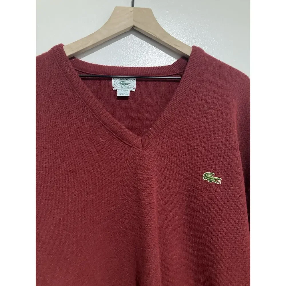 Vintage Izod Lacoste Sweater Mens Extra Large Orlon Crocodile 70S 80S Vtg USA